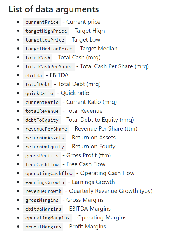 Financial Functions in SMD