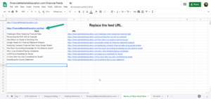 Replace Feed URL