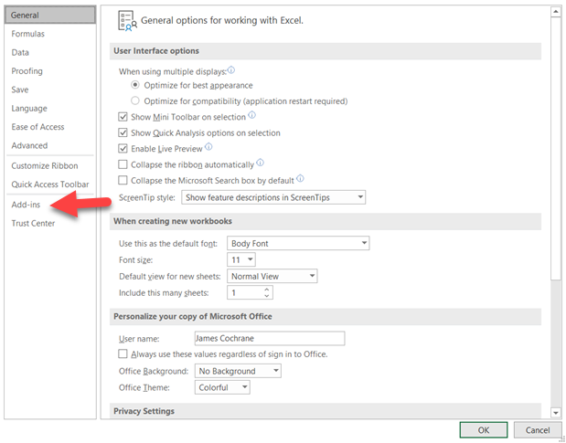 installing fred add on in excel for mac