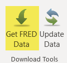 FRED Data Button