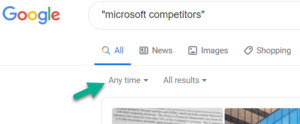 Google Search Time Slot Choice