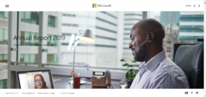 Microsoft Annual Report Top