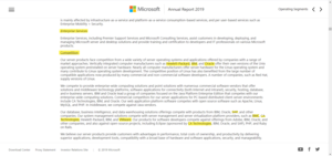 Microsoft Enterprise Competitors