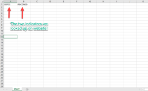 Two Indicators in Excel