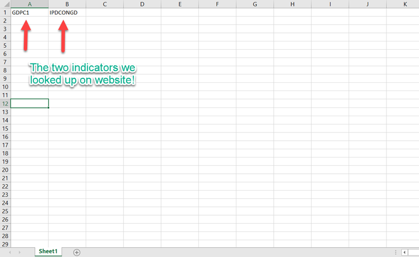 Two Indicators in Excel