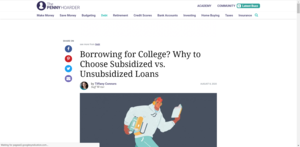 The Penny Hoarder Borrowing for College