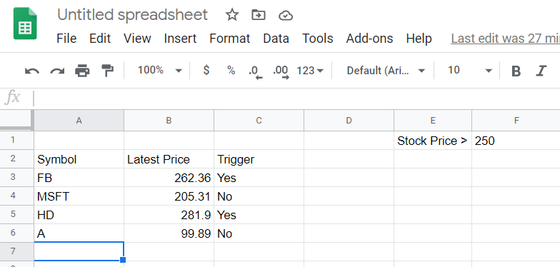 Sheet Setup