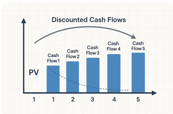 Image of discounted cashflows.